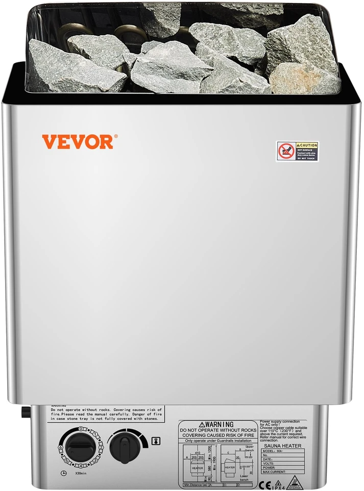VEVOR 8 kW elektrinė sauna su įmontuotu valdymu