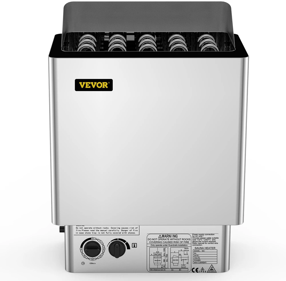 VEVOR 9kw sauna krosnelė, 380-415v, su valdymu
