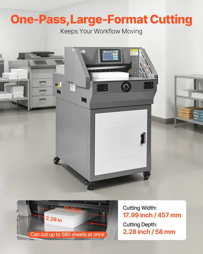 VEVOR Elektrinė popieriaus pjaustyklė su infraraudonųjų spindulių funkcija