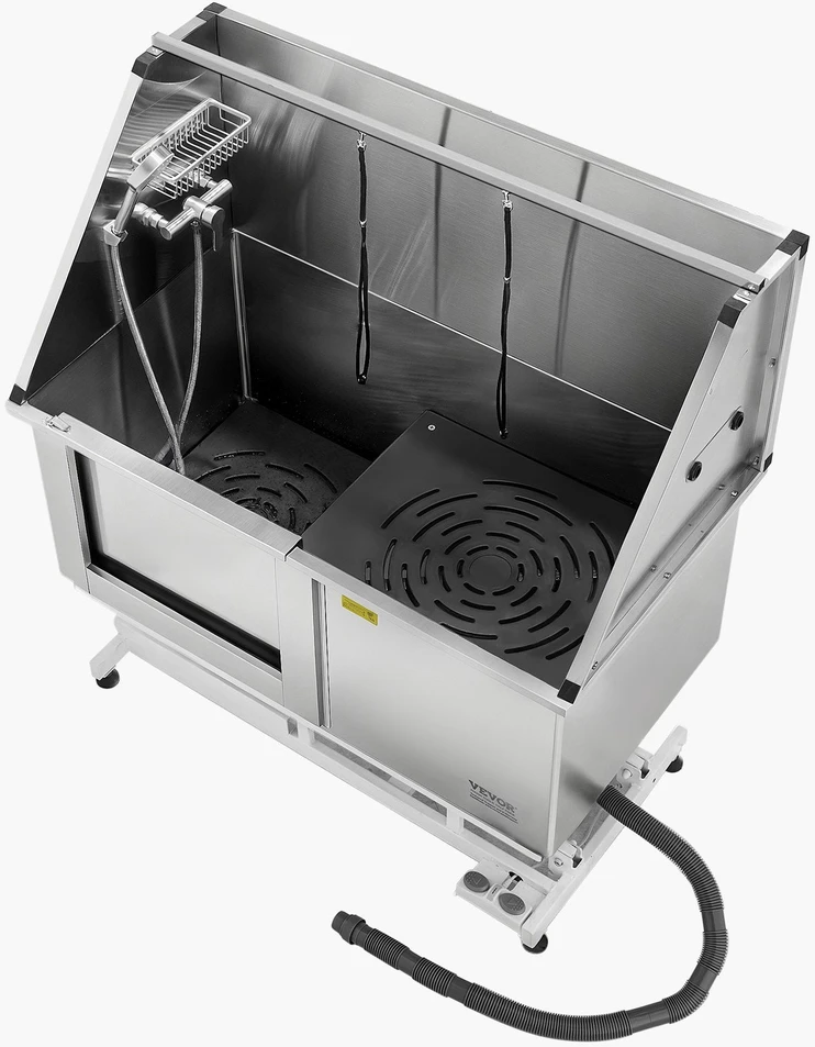 VEVOR 127 cm elektrinė šunų maudymo vonelė su filtru