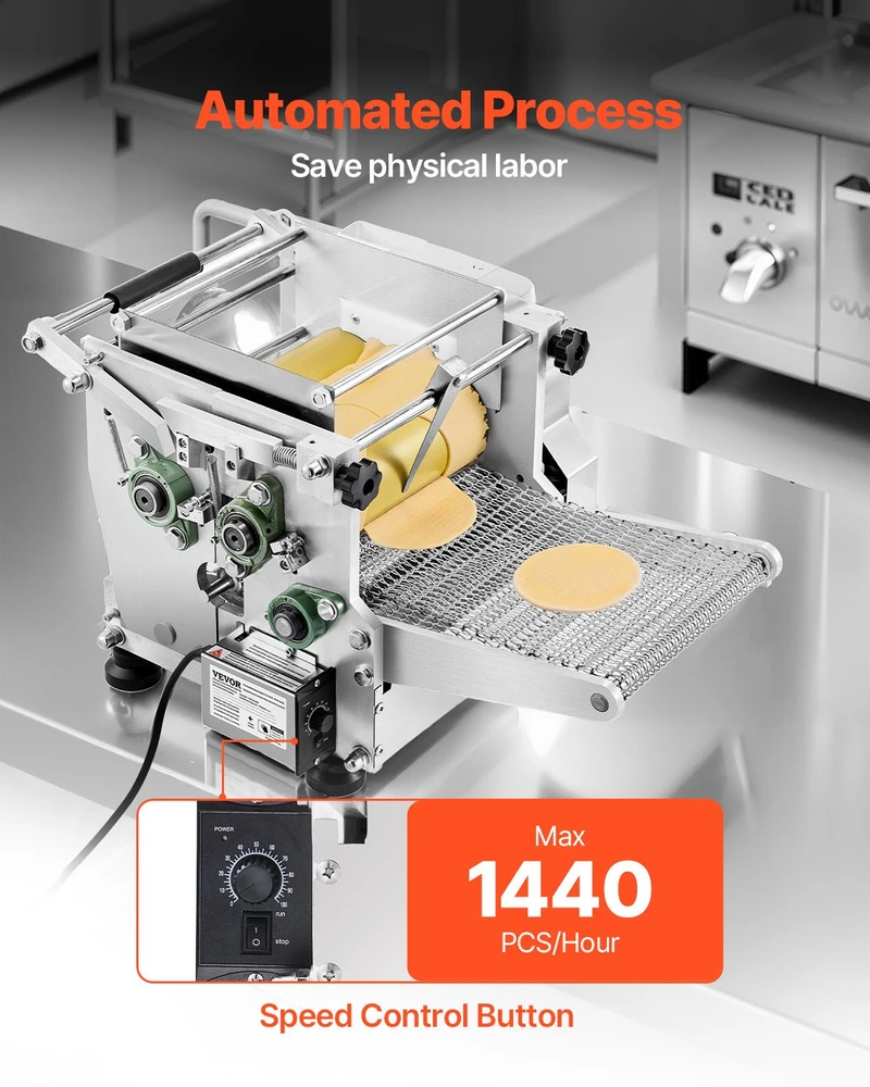 VEVOR Elektrinė tortilijų gaminimo mašina 14 cm
