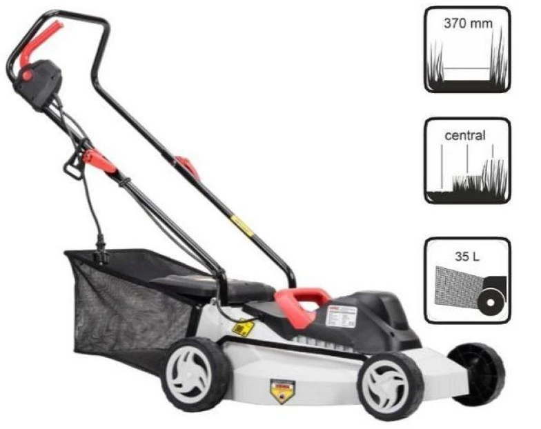 Vejapjovė Nac LE15-37-PB-S; 1500 W; 37 cm; elektrinė