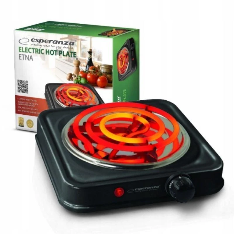 Esperanza EKH012K Juodas electric stove