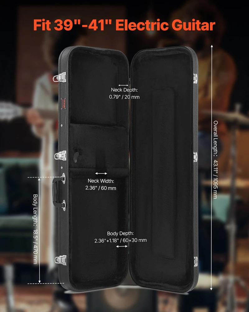 VEVOR Elektrinės gitaros dėklas su spyna