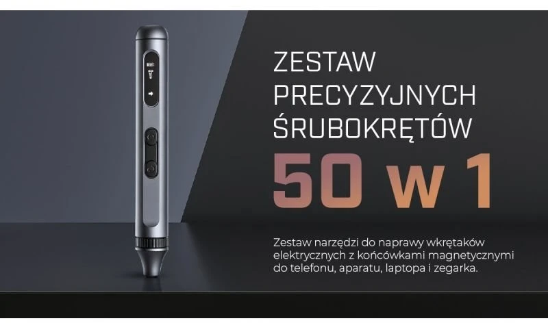 Extralink Powerlink | Elektrinis atsuktuvas 50 viename | Elektrinis atsuktuvų rinkinys 50 viename