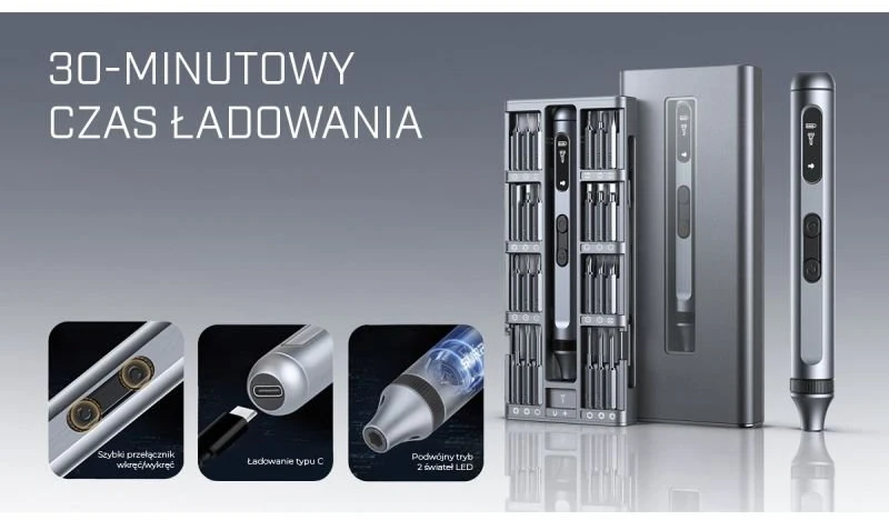 Extralink Powerlink | Elektrinis atsuktuvas 50 viename | Elektrinis atsuktuvų rinkinys 50 viename