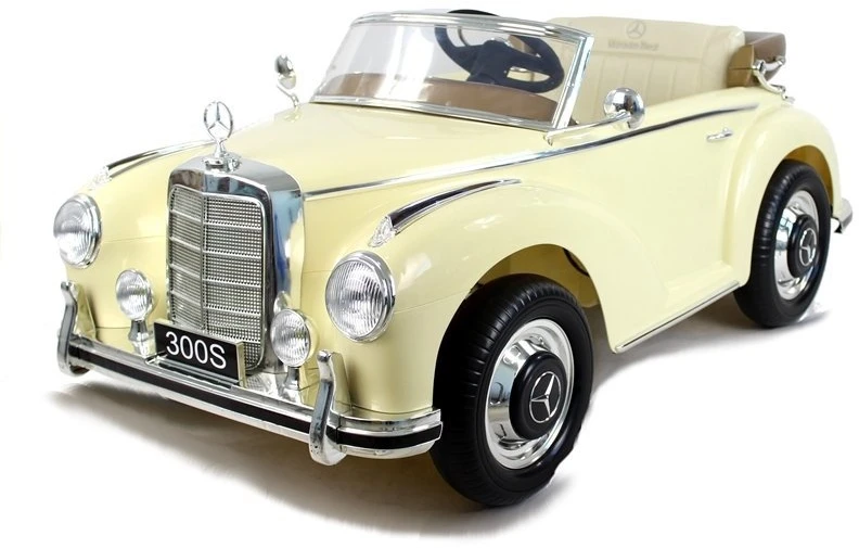 Lean Cars Vaikiškas elektromobilis Mercedes-Benz 300S, smėlio spalvos