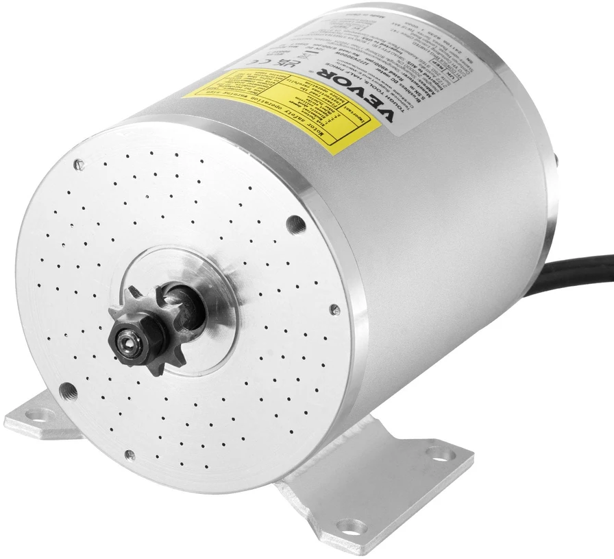 VEVOR 3000W elektrinis bešepetėlinis DC variklio rinkinys