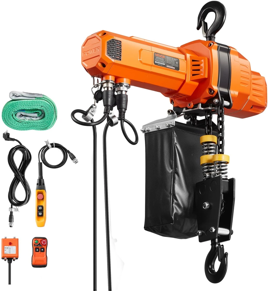VEVOR 1000 kg elektrinis grandininis keltuvas, 3 m