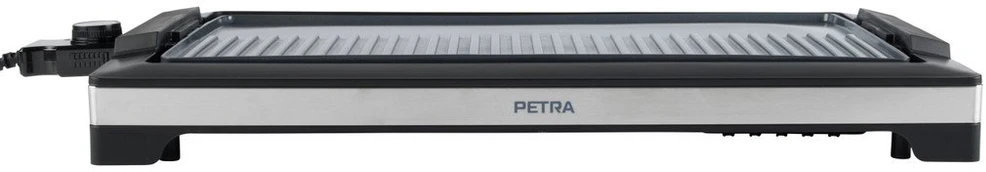Skrudintuvas Elektrinis grilis su lygiu ir grilio paviršiumi Petra PT6244VDE