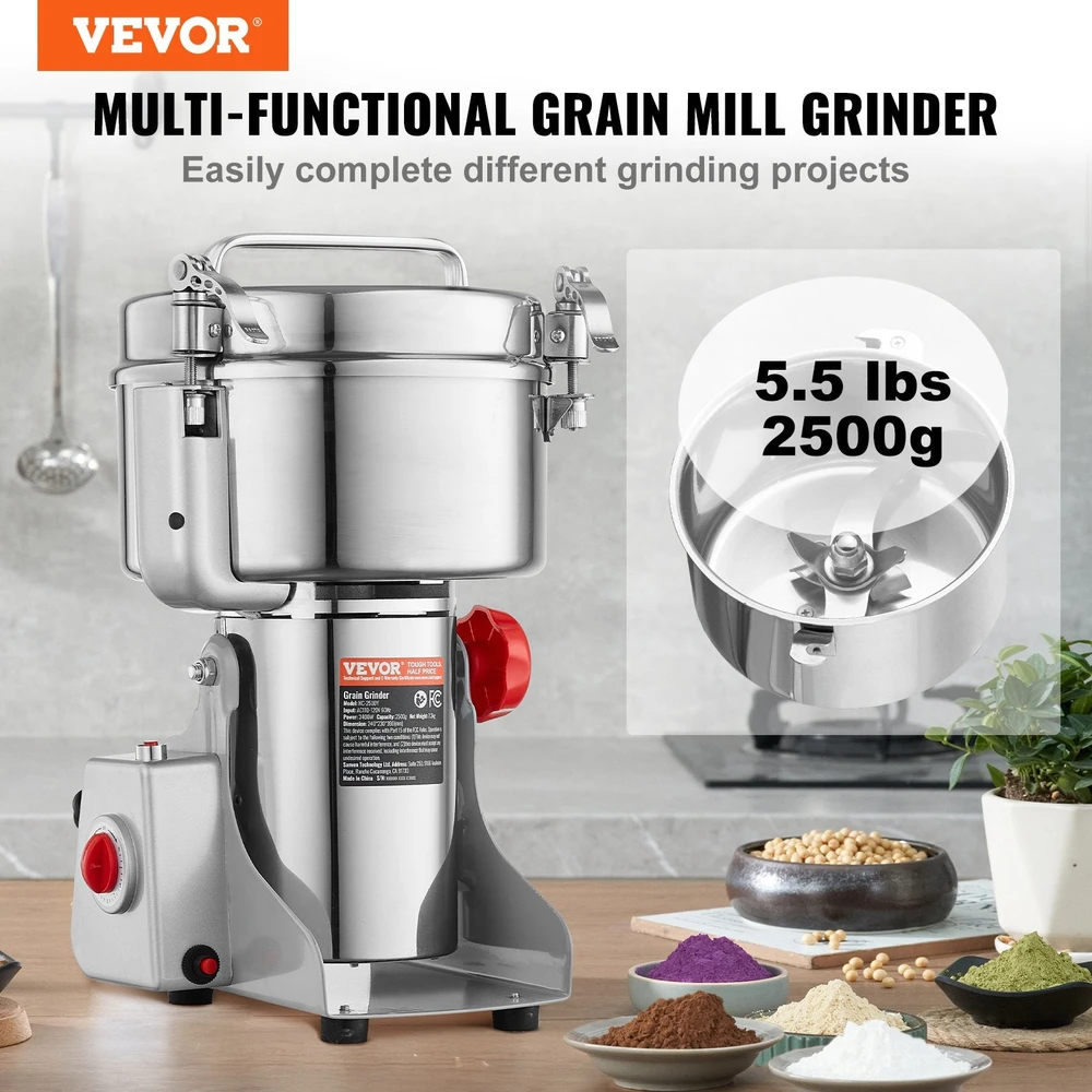 VEVOR 2500 g pramoninis prieskonių malūnėlis