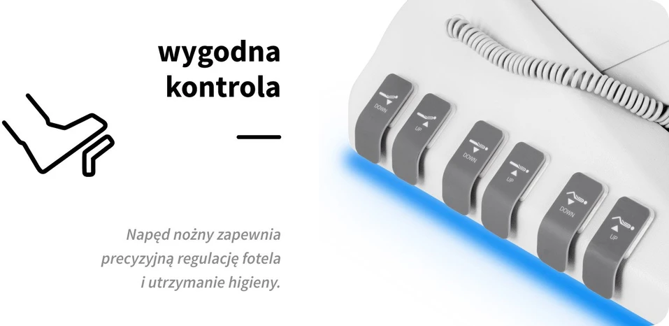 Elektrinis kosmetologinis krėslas su 3 varikliais Sillon Luxury 3, baltas