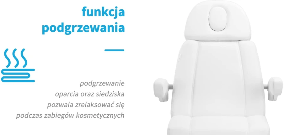 Activeshop Elektrinis kosmetologinis krėslas su šildymo funkcija Azzurro Lux 3M