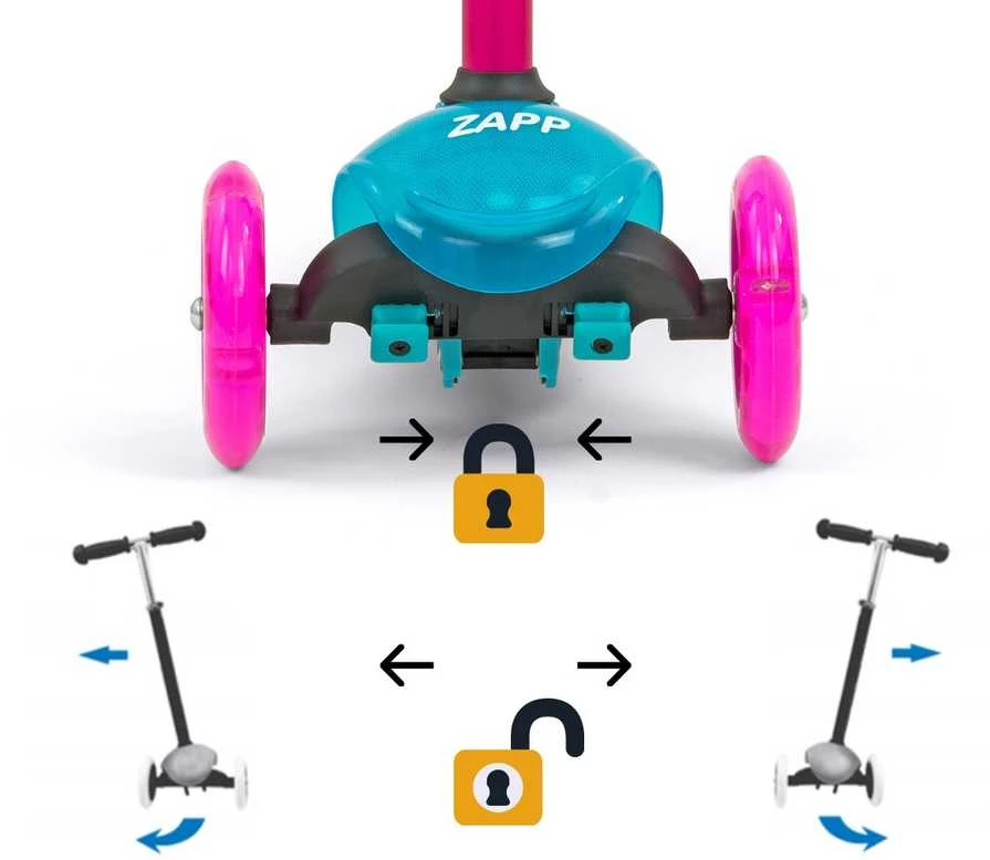 MILLY MALLY Motoroleris SCOOTER Zapp pilkas