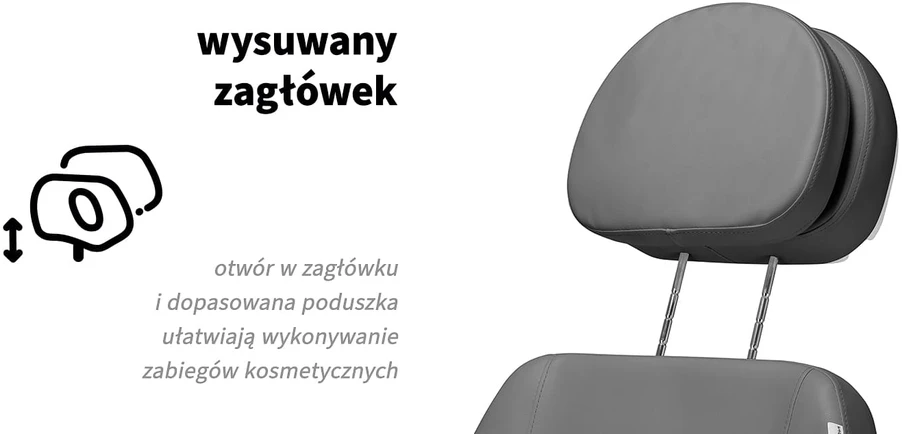 Activeshop Kosmetologinis krėslas SILLON CLASSIC 4 MOTOR ELECTRIC Pilkas