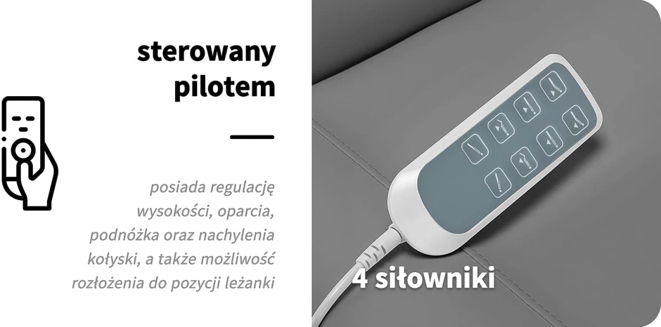 Activeshop Kosmetologinis krėslas SILLON CLASSIC 4 MOTOR ELECTRIC Pilkas