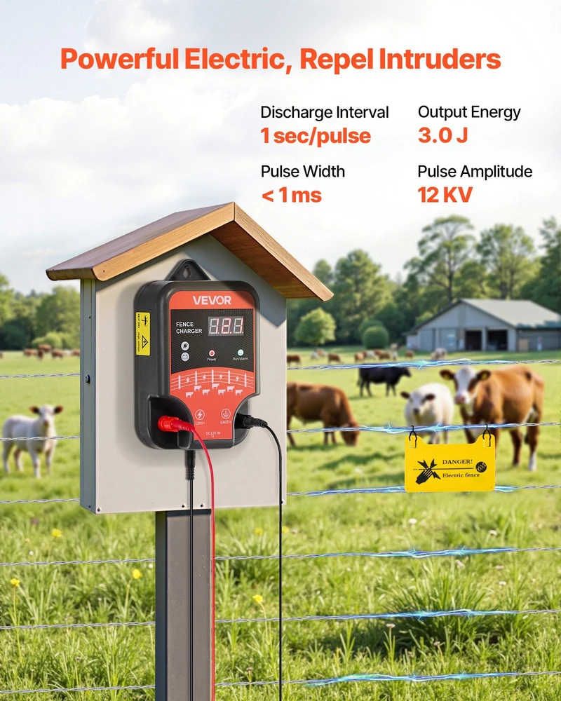 Vevor elektrinis tvoros įkrovos įrenginys 10 kV 3J