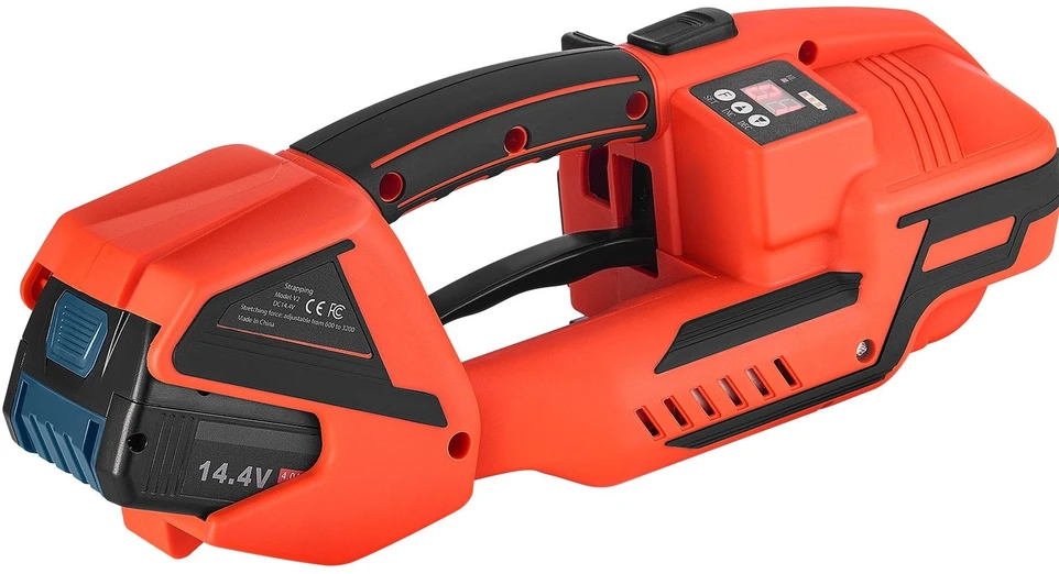 VEVOR Elektrinė juostavimo mašina, 2 x 4000 mAh baterijos