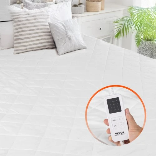 VEVOR Elektrinė šildoma čiužinio užtiesalas su laikmačiu