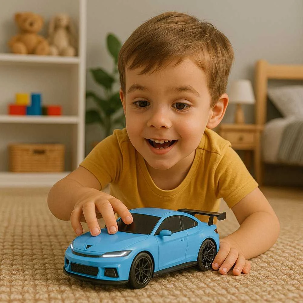 Lean Toys Elektrinis lenktyninis automobilis su nuotolinio valdymo pultu ir įkrovimo stotele