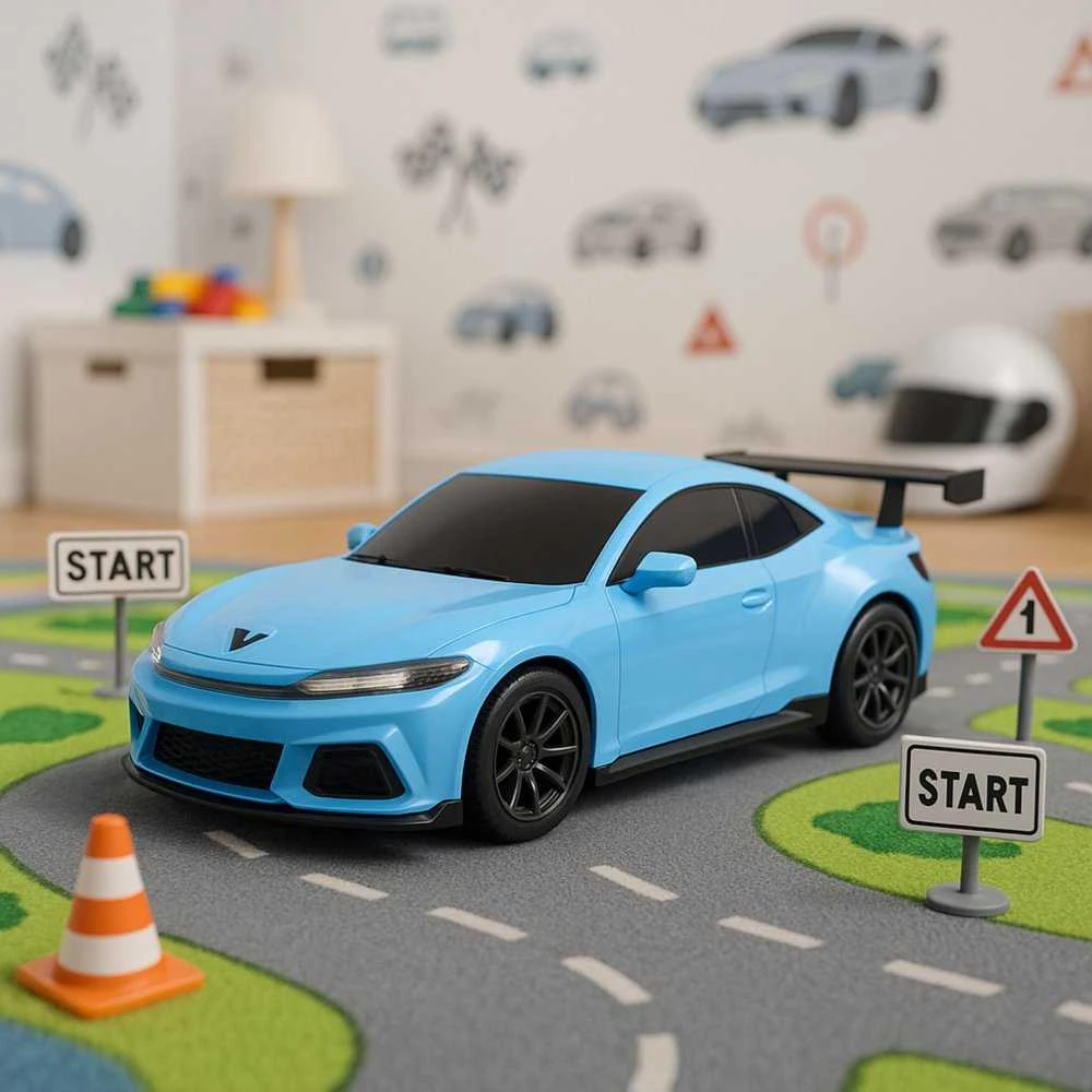 Lean Toys Elektrinis lenktyninis automobilis su nuotolinio valdymo pultu ir įkrovimo stotele