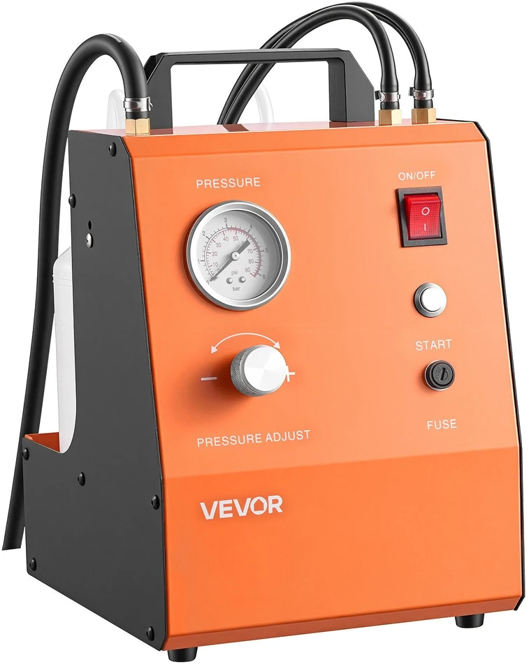 Vevor Elektrinis stabdžių skysčio keitimo komplektas 0.6-3.0 bar, 17 adapterių, automobiliams, sunkvežimiams, motociklams