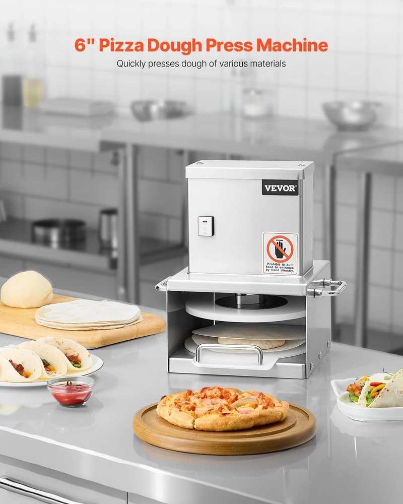 VEVOR Elektrinė 15 cm picos tešlos presas