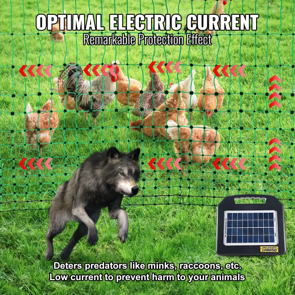 VEVOR Elektrinis aptvaras paukščiams ir triušiams