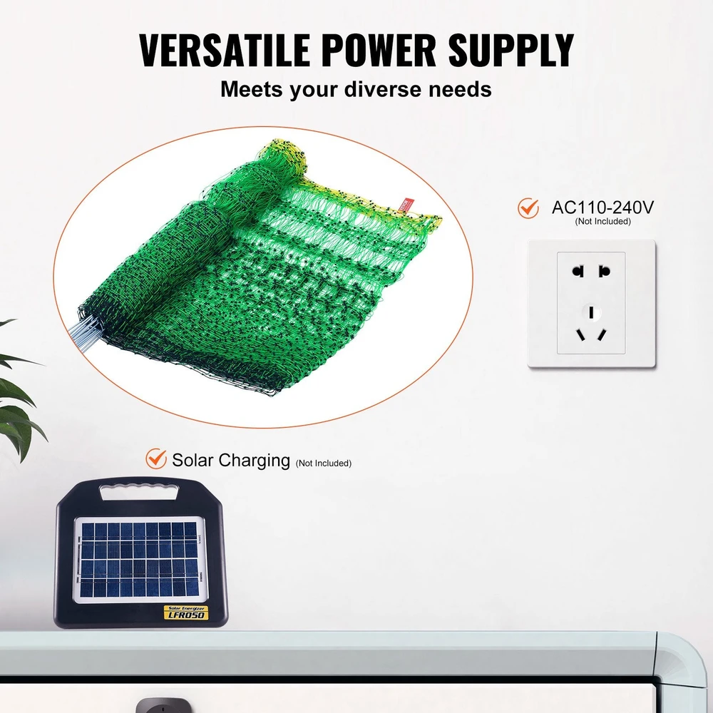 VEVOR Elektrinis aptvaras paukščiams ir triušiams
