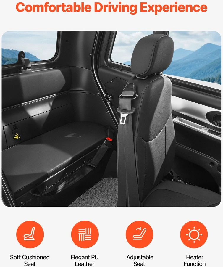VEVOR 3 ratų elektrinis motoroleris vyresniems
