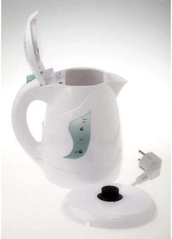 Adler AD 08 Standartinis virdulys, Plastikas, Baltas, 850 W, 1 L, 360° sukamasis pagrindas