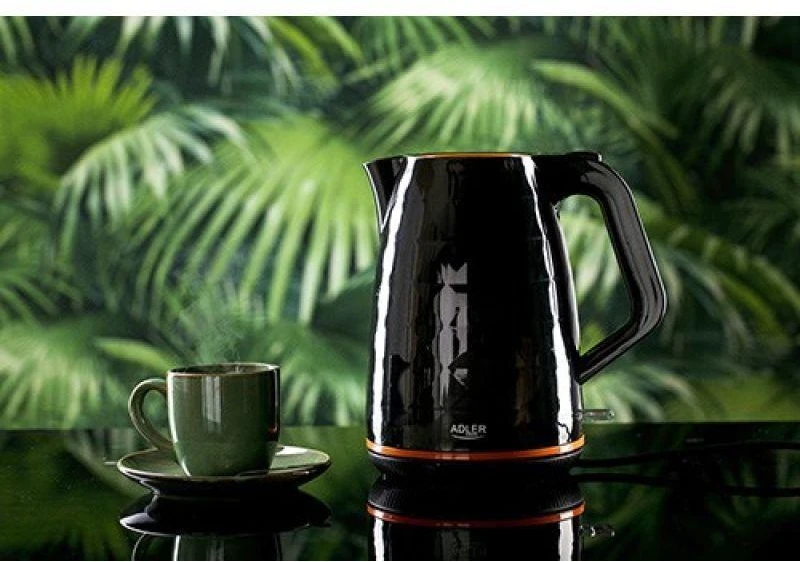Adler | Virdulys | AD 1277 | Standard | 2200 W | 1.7 L | Plastic | 360° rotational base | Juodas