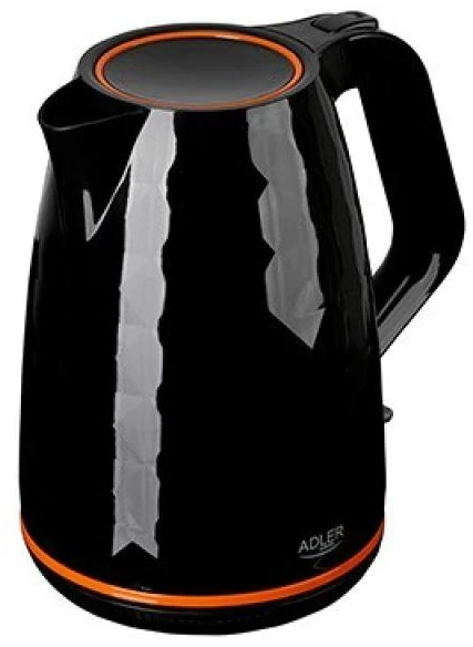Adler | Virdulys | AD 1277 | Standard | 2200 W | 1.7 L | Plastic | 360° rotational base | Juodas