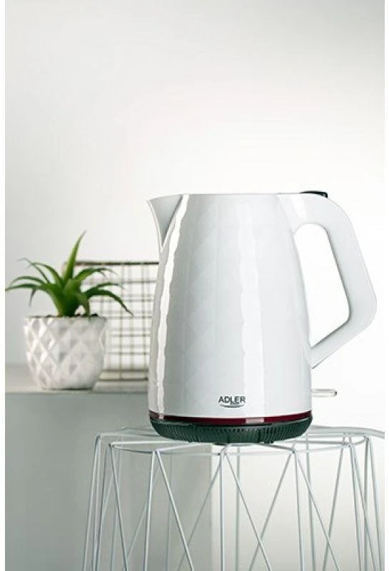 Adler | Virdulys | 1277 m. AD | Standartinis | 2200 W | 1,7 l | Plastikas | 360° sukamasis pagrindas | Baltas
