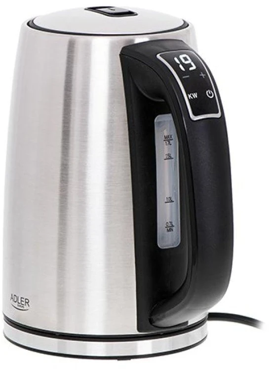 Adler | Virdulys | AD 1340 | Electric | 2200 W | 1.7 L | Nerūdijantis plienas | 360° rotational base