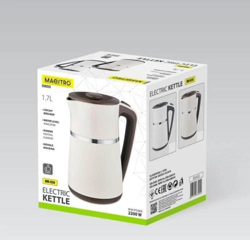 Maestro Riposo Virdulys 1,7L, kreminis, 030