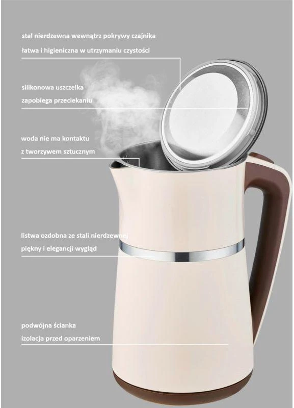 Maestro Riposo Virdulys 1,7L, kreminis, 030