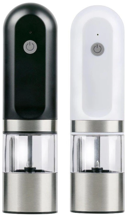 Alpina - Elektrinių druskos ir pipirų malūnėlių rinkinys su USB baterija (2 vnt.)