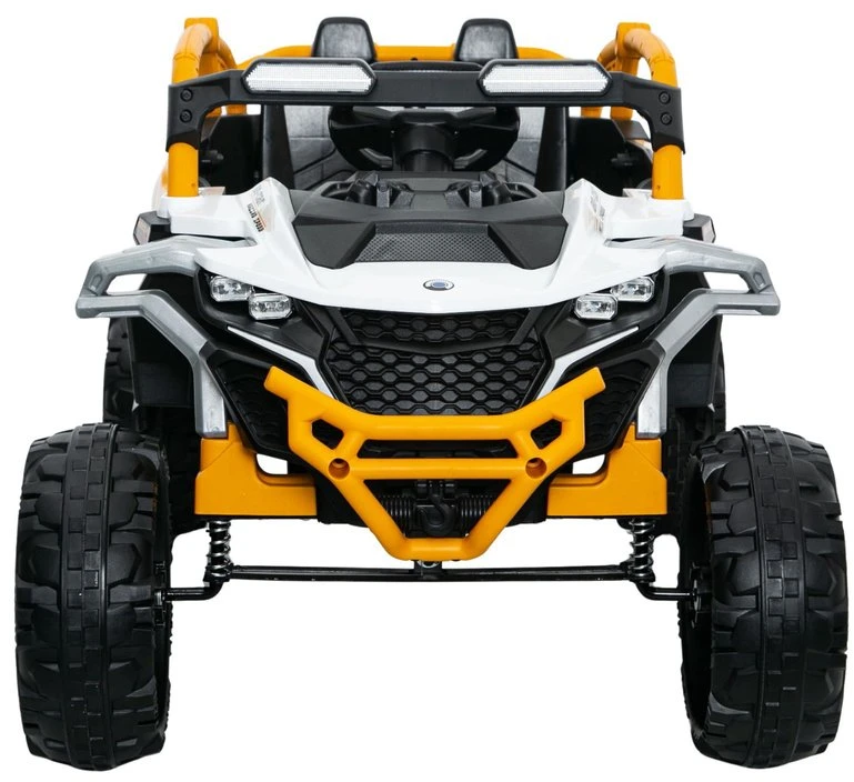 Lean Cars Elektrinis vaikiškas automobilis 4x4 M3, geltonas ir baltas