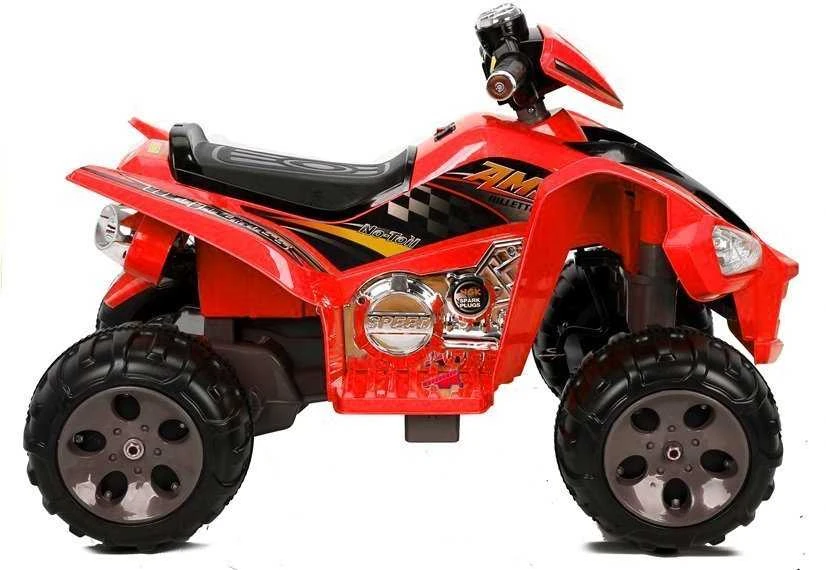 Lean Cars Vidutinio dydžio Quad Raudona - Elektrinė važiuojanti transporto priemonė