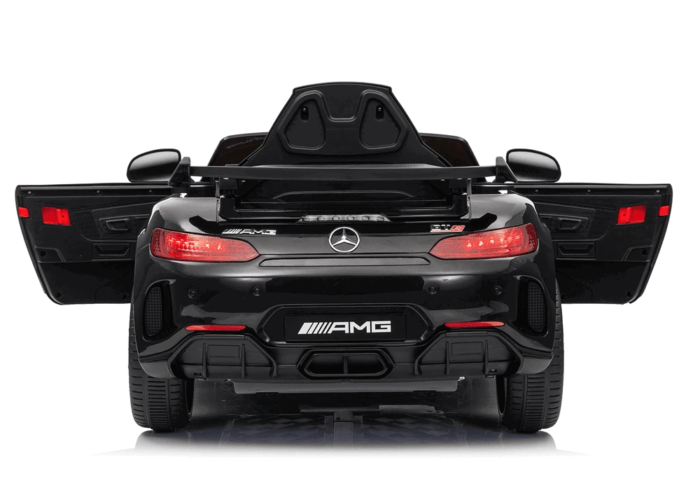 Lean Cars Juodas Mercedes GTR akumuliatorinis automobilis vaikams
