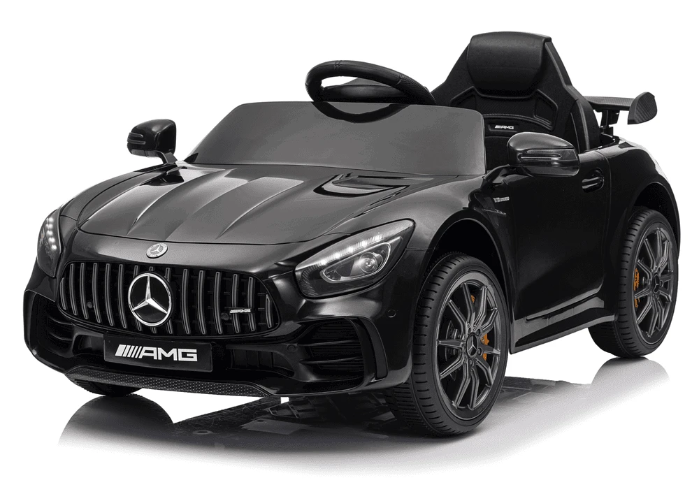 Lean Cars Juodas Mercedes GTR akumuliatorinis automobilis vaikams