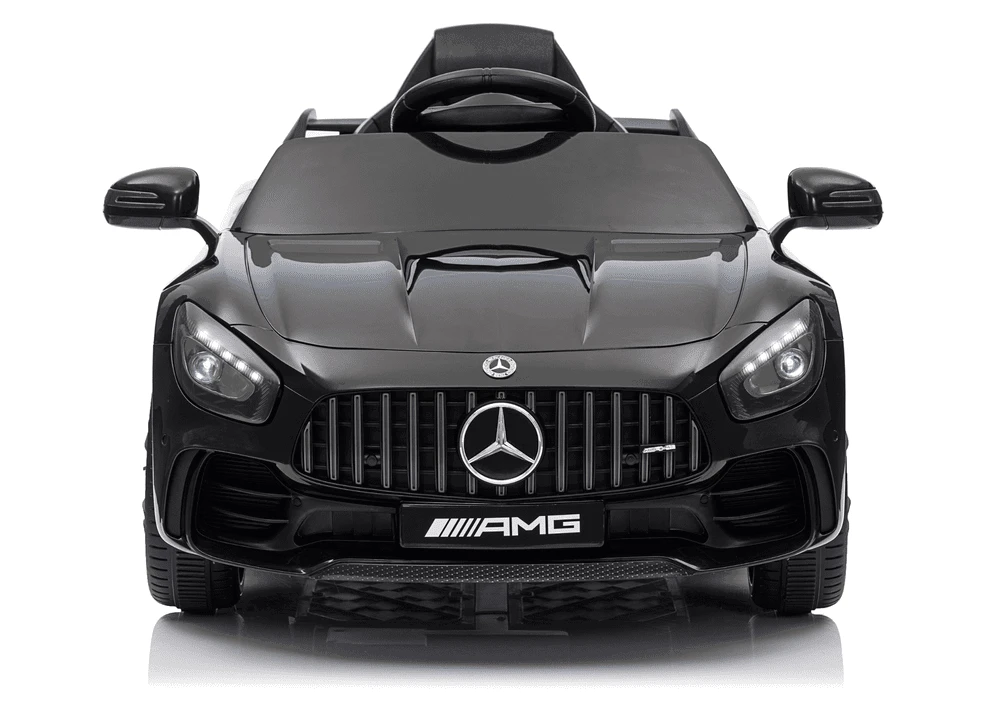 Lean Cars Juodas Mercedes GTR akumuliatorinis automobilis vaikams