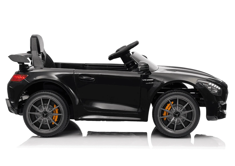 Lean Cars Juodas Mercedes GTR akumuliatorinis automobilis vaikams