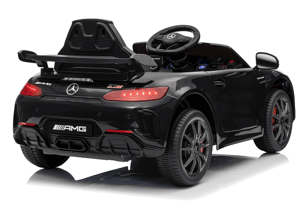 Lean Cars Juodas Mercedes GTR akumuliatorinis automobilis vaikams