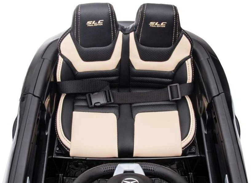 Elektromobilis Mercedes SLC 300 – mažiesiems vairuotojams smagiam pasivažinėjimui.
