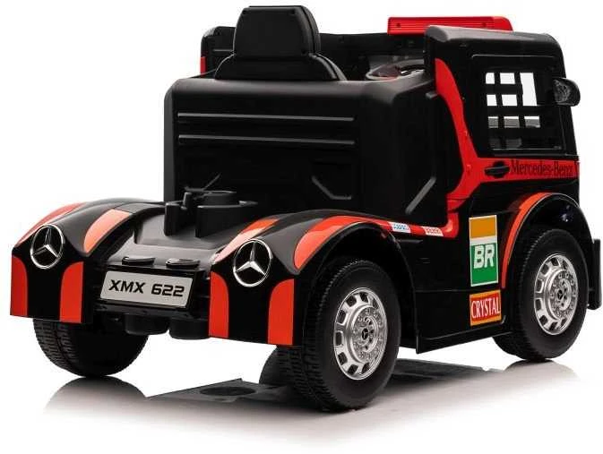 Lean Cars Vienvietis elektromobilis vaikams Mercedes-Benz Axor XMX622, raudonas