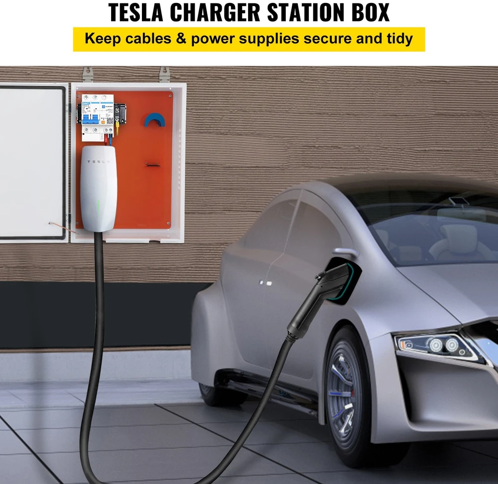 VEVOR Lauko įkrovimo dėžė Tesla sieninei jungčiai