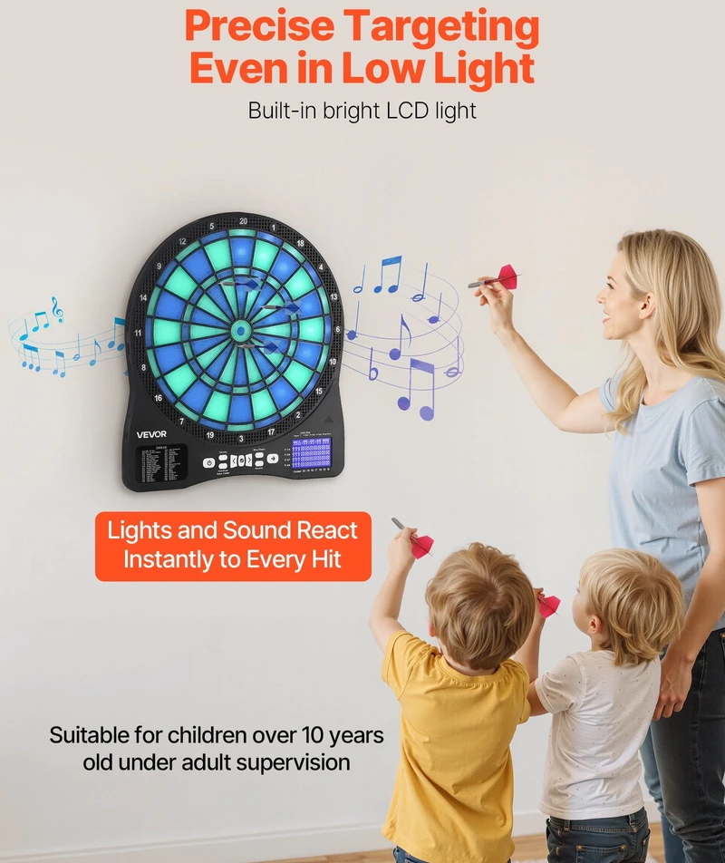 VEVOR Elektroninis smiginis su LED apšvietimu