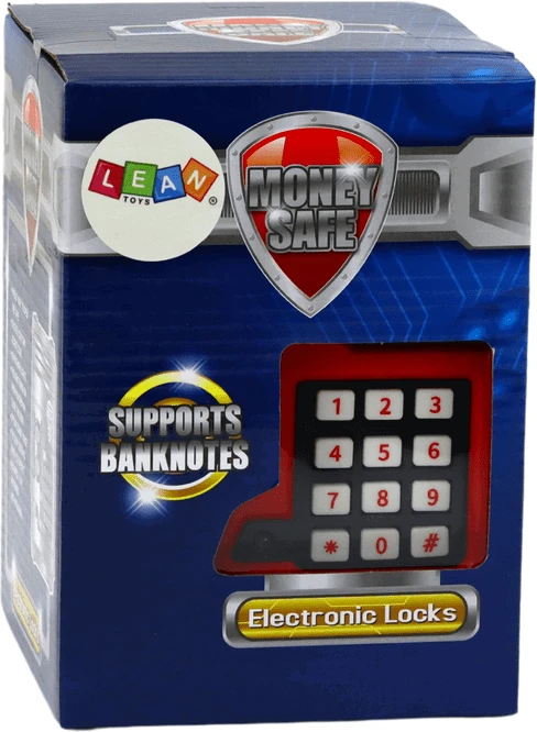 Skarbonka Elektroninė taupyklė vaikams su seifu